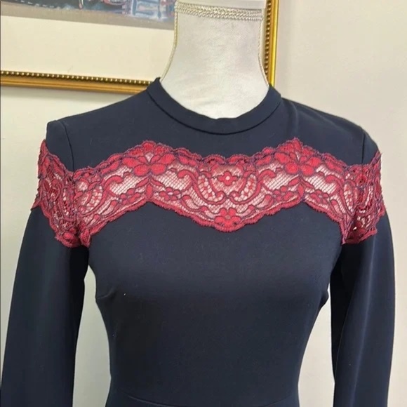 Sandro Blue Mini Dress sz4 - Picture 6 of 10